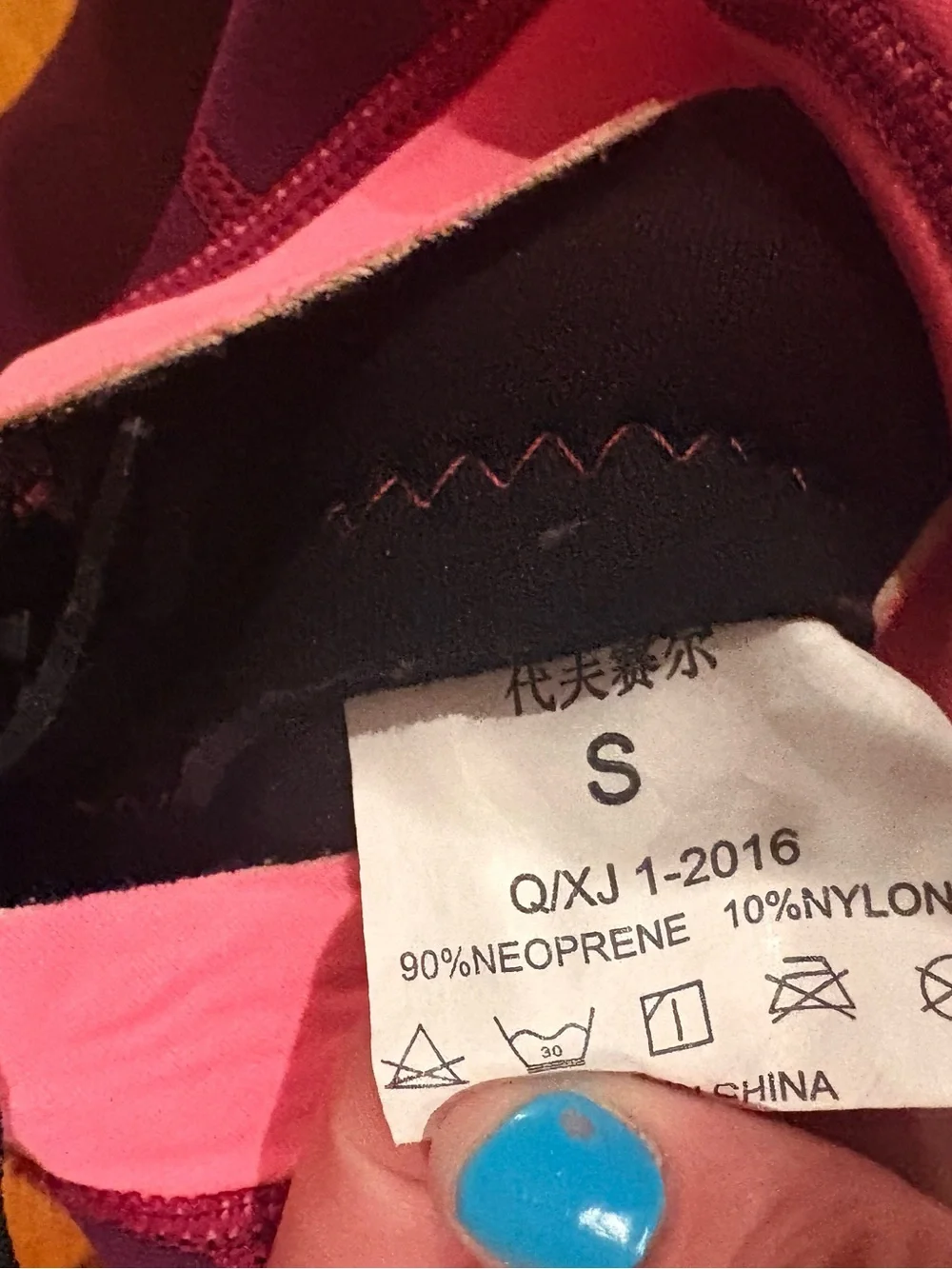 Pink & Burgundy Kids Surfing Wetsuit / Springsuit – Size Small